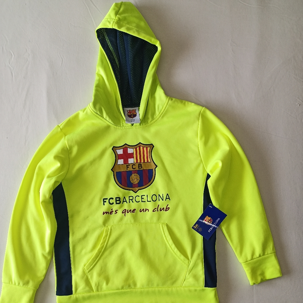 FC Barcelona Neon Yellow, Boys Medium